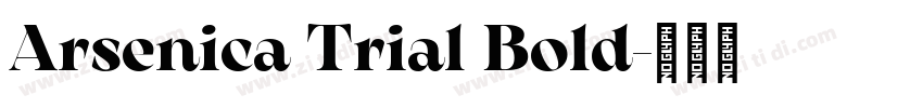 Arsenica Trial Bold字体转换